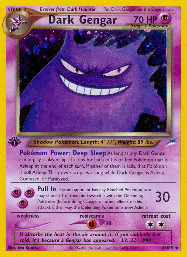 Pokemon | Dark Gengar (6/105) [Neo Destiny 1st Edition] | The Nerd Merchant