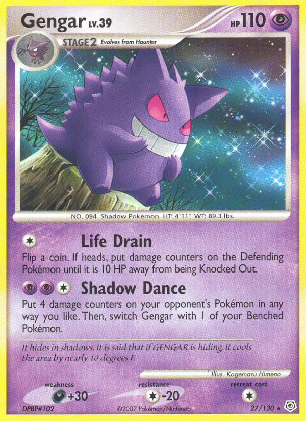 Pokemon | Gengar (27/130) [Diamond & Pearl: Base Set] | The Nerd Merchant