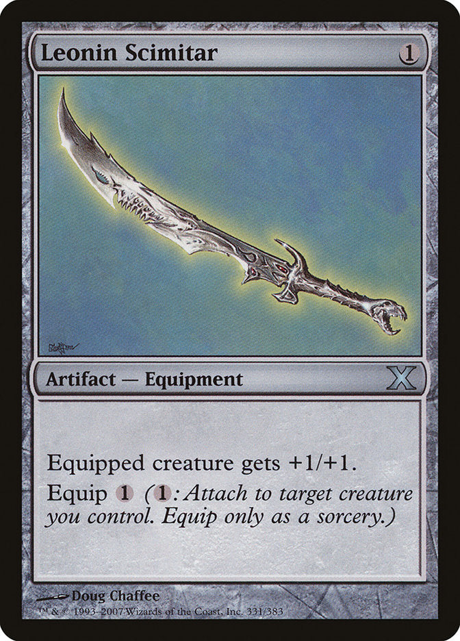 Magic | Leonin Scimitar [Tenth Edition] | The Nerd Merchant