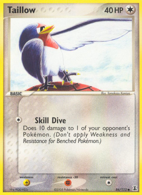 Pokemon | Taillow (86/113) [EX: Delta Species] | The Nerd Merchant