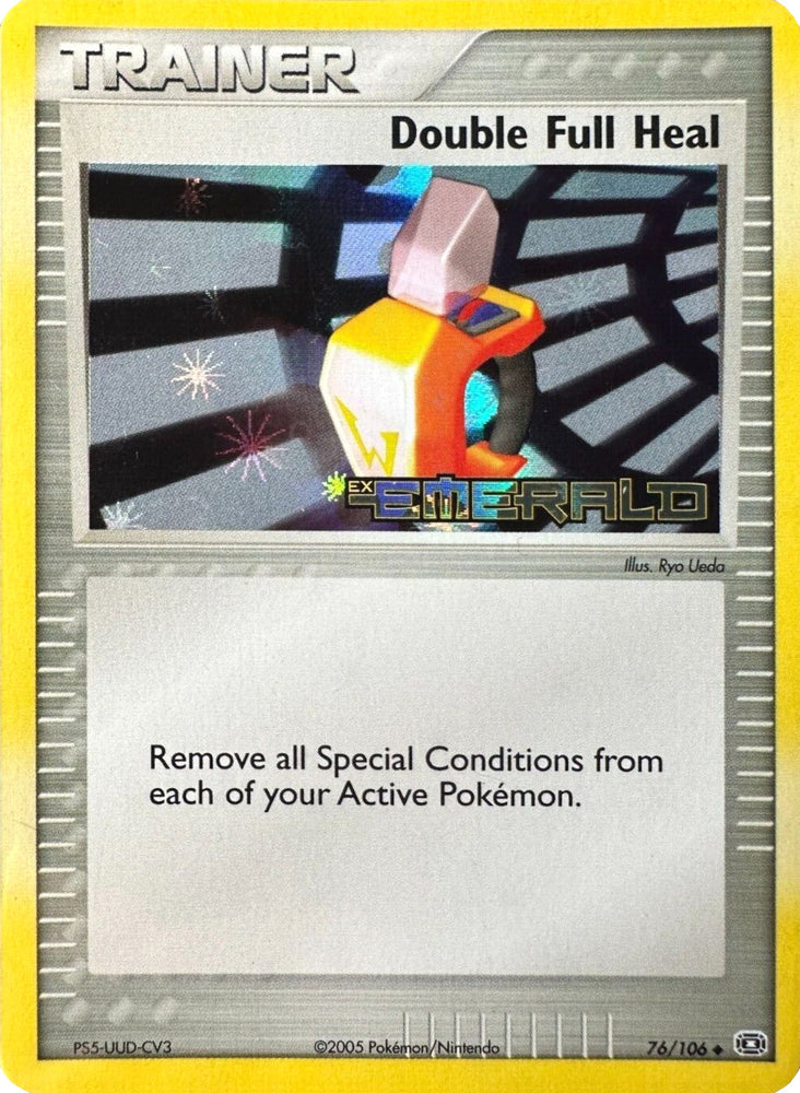 Pokemon | Double Full Heal (76/106) (Stamped) [EX: Emerald] | The Nerd Merchant