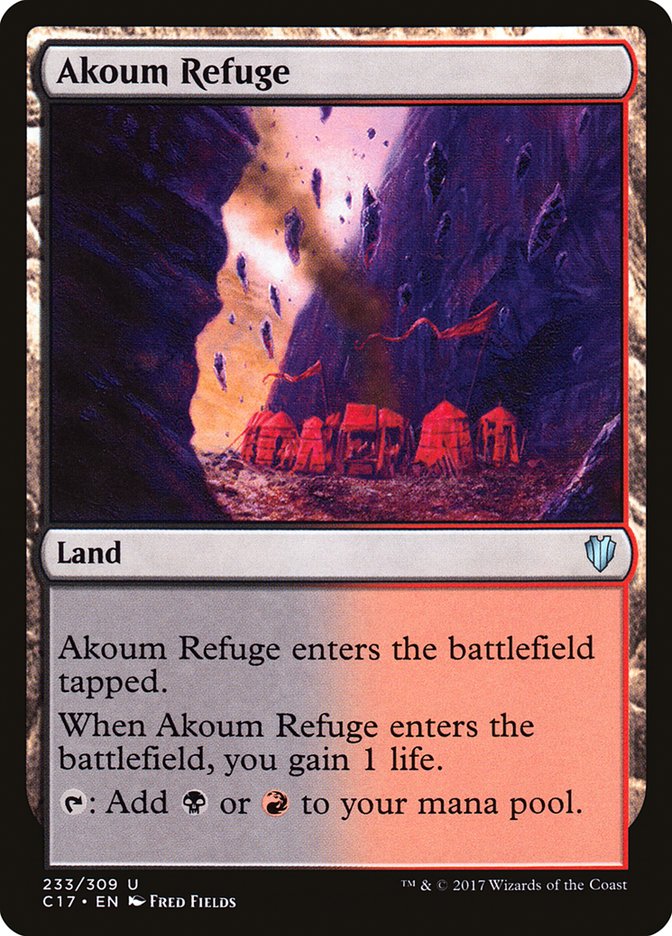 Magic | Akoum Refuge [Commander 2017] | The Nerd Merchant