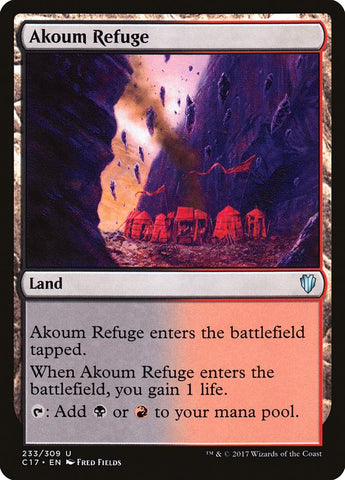 Magic | Akoum Refuge [Commander 2017] | The Nerd Merchant