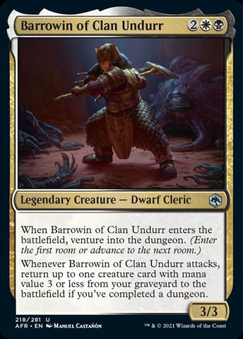 Magic | Barrowin of Clan Undurr [Dungeons & Dragons: Adventures in the Forgotten Realms] | The Nerd Merchant