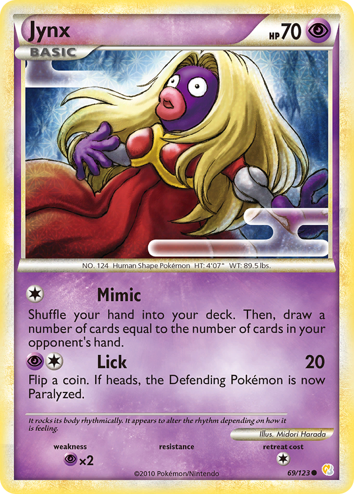 Pokemon | Jynx (69/123) [HeartGold & SoulSilver: Base Set] | The Nerd Merchant