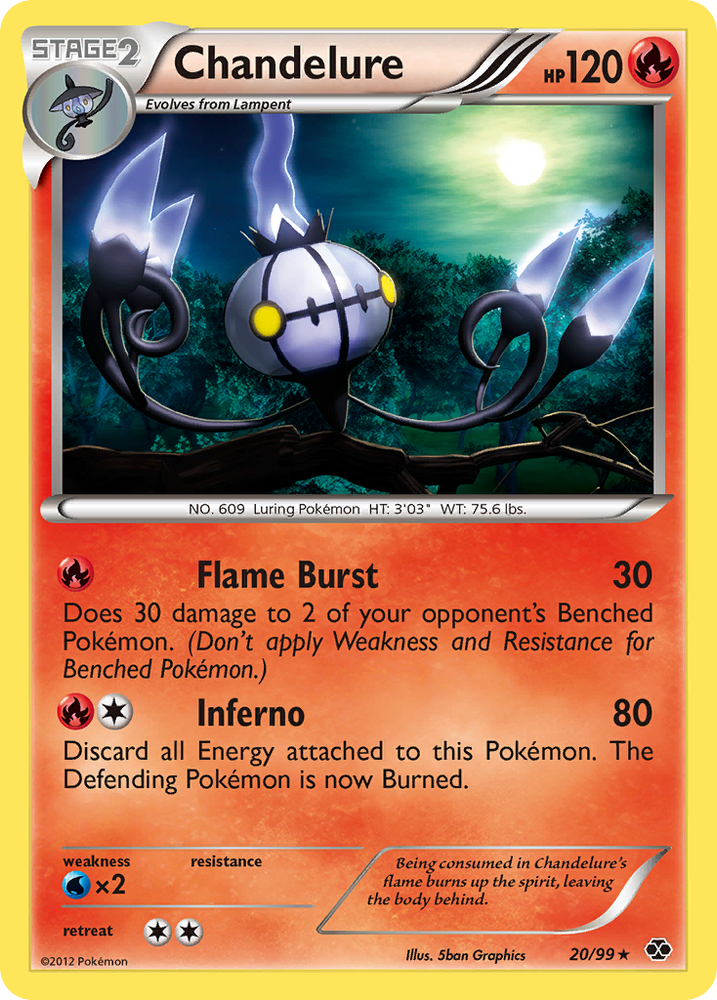 Pokemon | Chandelure (20/99) [Black & White: Next Destinies] | The Nerd Merchant