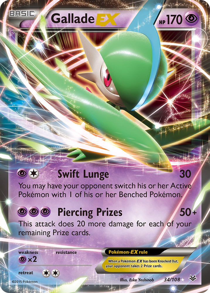 Pokemon | Gallade EX (34/108) [XY: Roaring Skies] | The Nerd Merchant