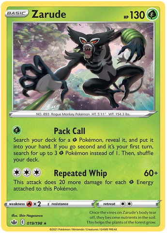 Pokemon | Zarude (019/198) [Sword & Shield: Chilling Reign] | The Nerd Merchant