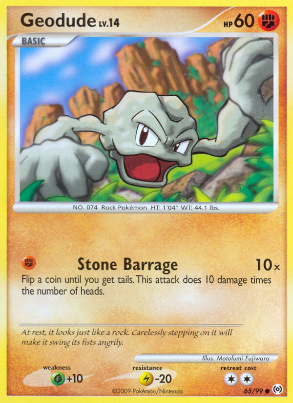 Pokemon | Geodude (65/99) [Platinum: Arceus] | The Nerd Merchant
