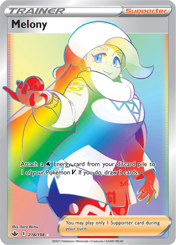 Pokemon | Melony (218/198) [Sword & Shield: Chilling Reign] | The Nerd Merchant