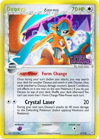 Pokemon | Deoxys (5/110) (Delta Species) (Stamped) [EX: Holon Phantoms] | The Nerd Merchant
