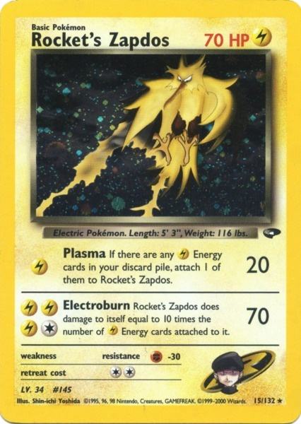 Pokemon | Rocket's Zapdos (15/132) [Gym Challenge Unlimited] | The Nerd Merchant