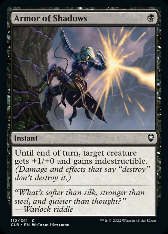 Magic | Armor of Shadows [Commander Legends: Battle for Baldur's Gate] | The Nerd Merchant