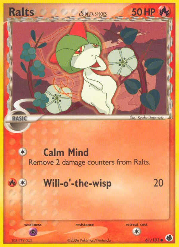 Pokemon | Ralts (61/101) (Delta Species) [EX: Dragon Frontiers] | The Nerd Merchant