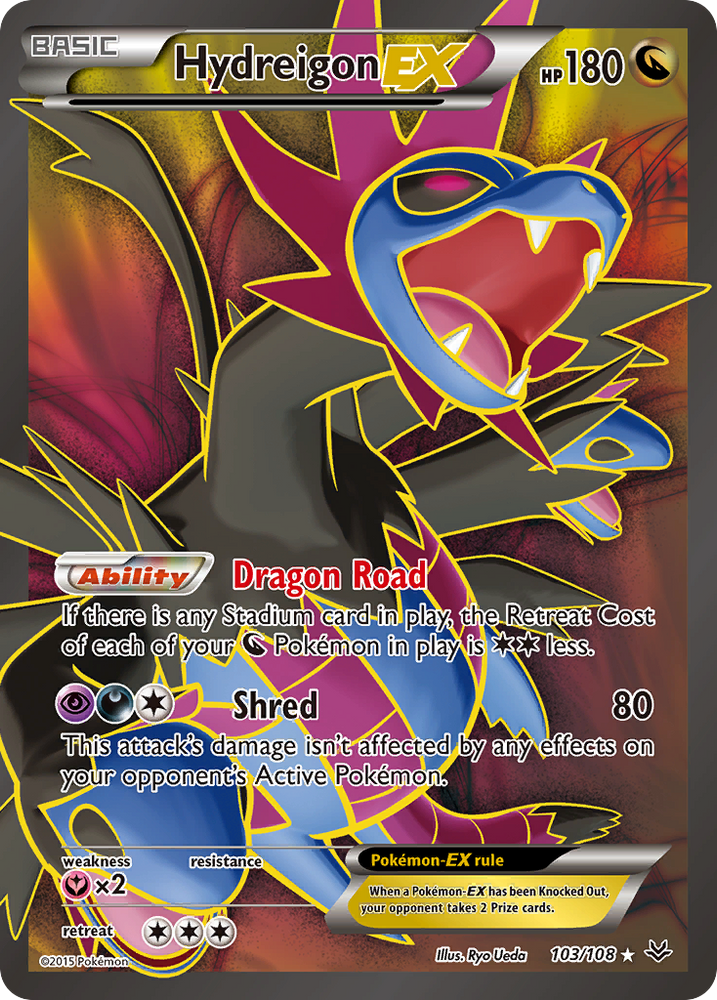 Pokemon | Hydreigon EX (103/108) [XY: Roaring Skies] | The Nerd Merchant