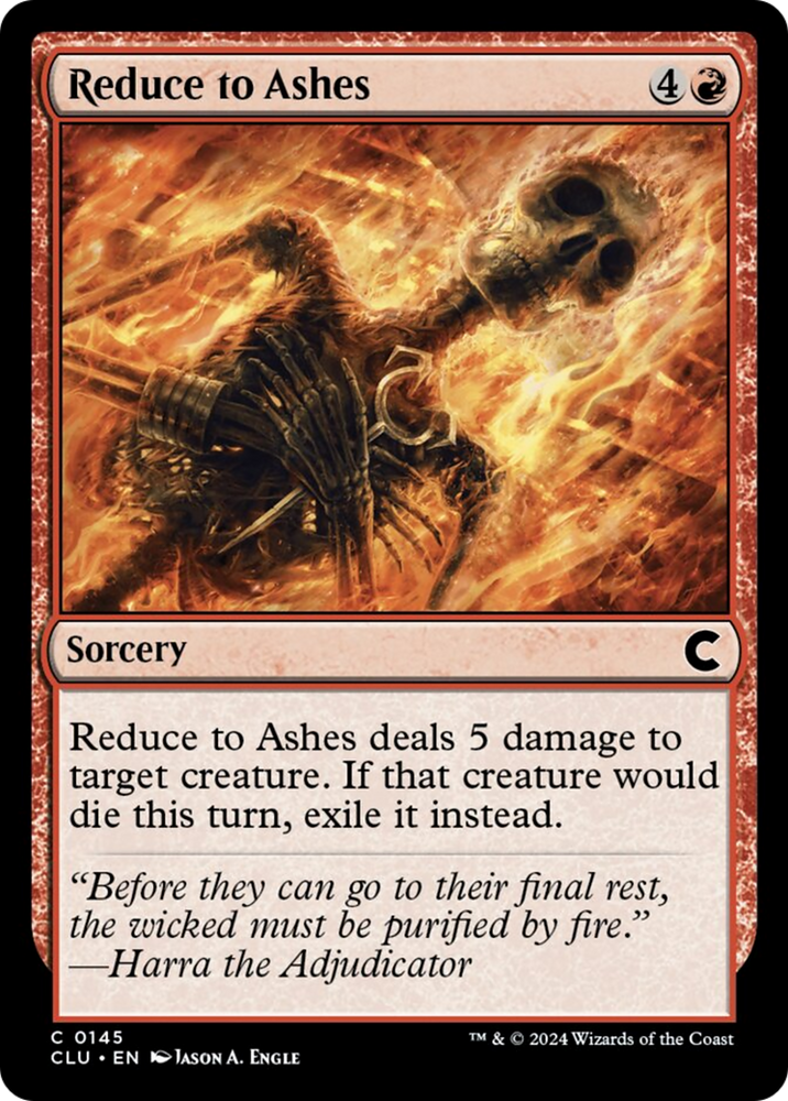 Magic | Reduce to Ashes [Ravnica: Clue Edition] | The Nerd Merchant