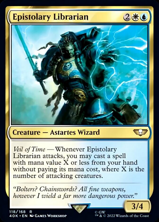 Magic | Epistolary Librarian (Surge Foil) [Warhammer 40,000] | The Nerd Merchant