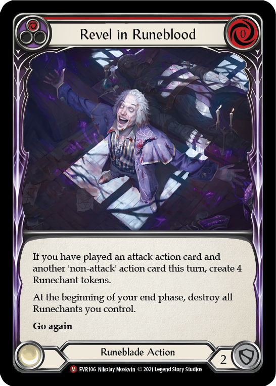 Flesh and Blood TCG | Revel in Runeblood [EVR106] (Everfest)  1st Edition Rainbow Foil | The Nerd Merchant