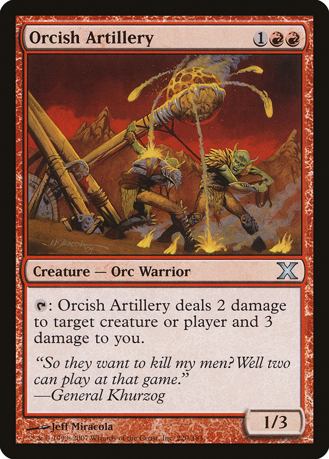 Magic | Orcish Artillery [Tenth Edition] | The Nerd Merchant