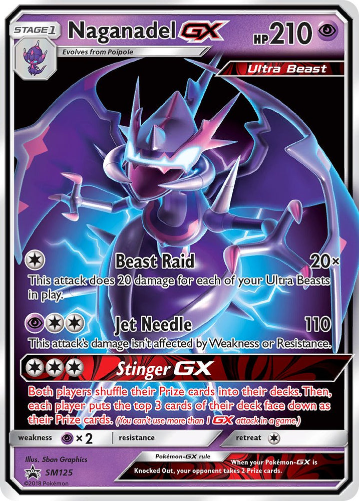 Pokemon | Naganadel GX (SM125) [Sun & Moon: Black Star Promos] | The Nerd Merchant