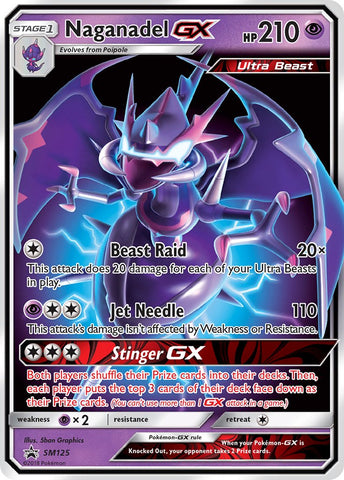 Pokemon | Naganadel GX (SM125) [Sun & Moon: Black Star Promos] | The Nerd Merchant