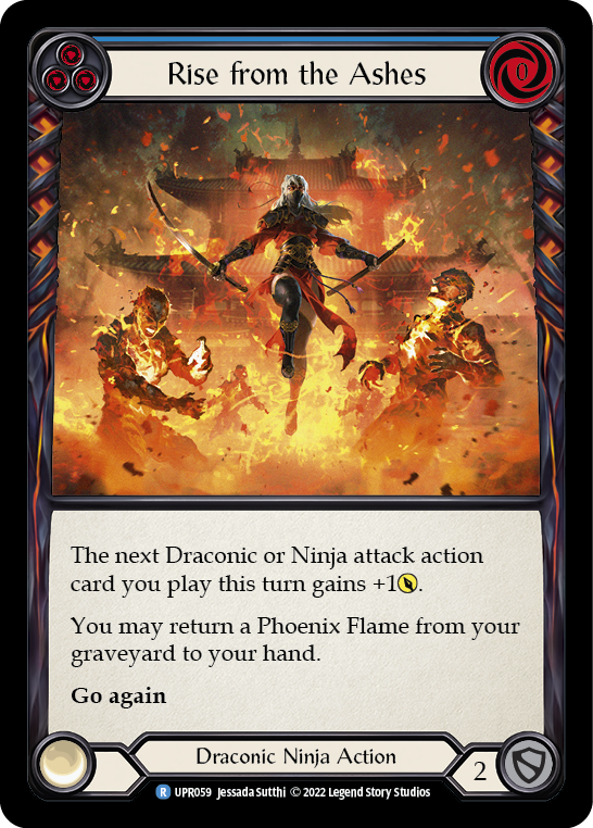 Flesh and Blood TCG | Rise from the Ashes (Blue) [UPR059] (Uprising)  Rainbow Foil | The Nerd Merchant