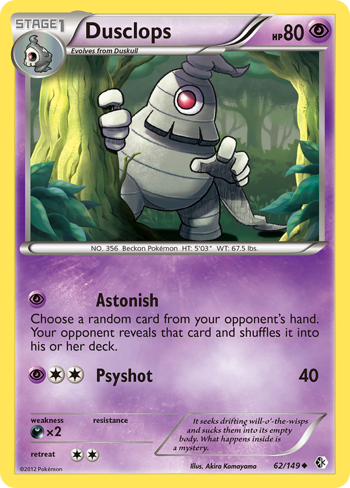 Pokemon | Dusclops (62/149) [Black & White: Boundaries Crossed] | The Nerd Merchant