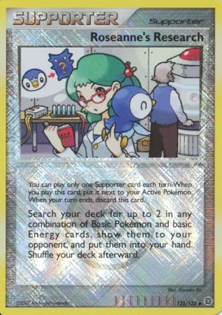 Pokemon | Roseanne's Research (125/132) (League Promos) [Diamond & Pearl: Secret Wonders] | The Nerd Merchant
