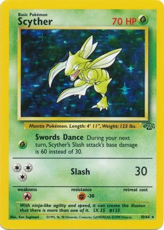 Pokemon | Scyther (10/64) [Jungle Unlimited] | The Nerd Merchant