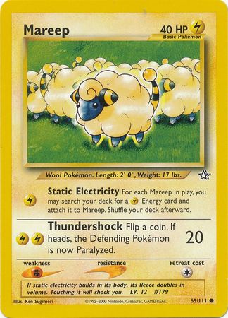 Pokemon | Mareep (65/111) [Neo Genesis Unlimited] | The Nerd Merchant