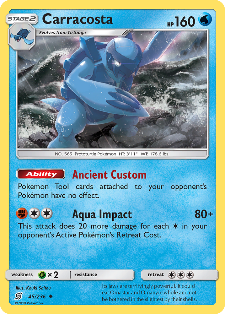 Pokemon | Carracosta (45/236) [Sun & Moon: Unified Minds] | The Nerd Merchant
