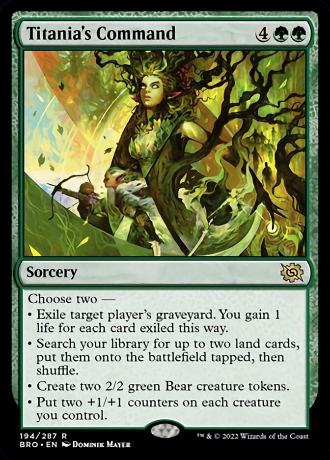 Magic | Titania's Command [The Brothers' War] | The Nerd Merchant