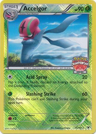Pokemon | Accelgor (12/101) (Championship Promo) [Black & White: Noble Victories] | The Nerd Merchant