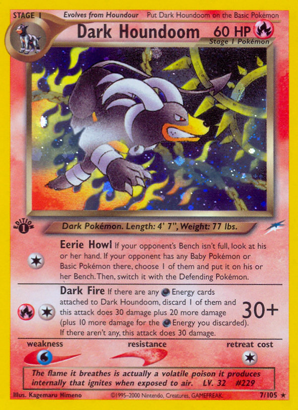 Pokemon | Dark Houndoom (7/105) [Neo Destiny 1st Edition] | The Nerd Merchant