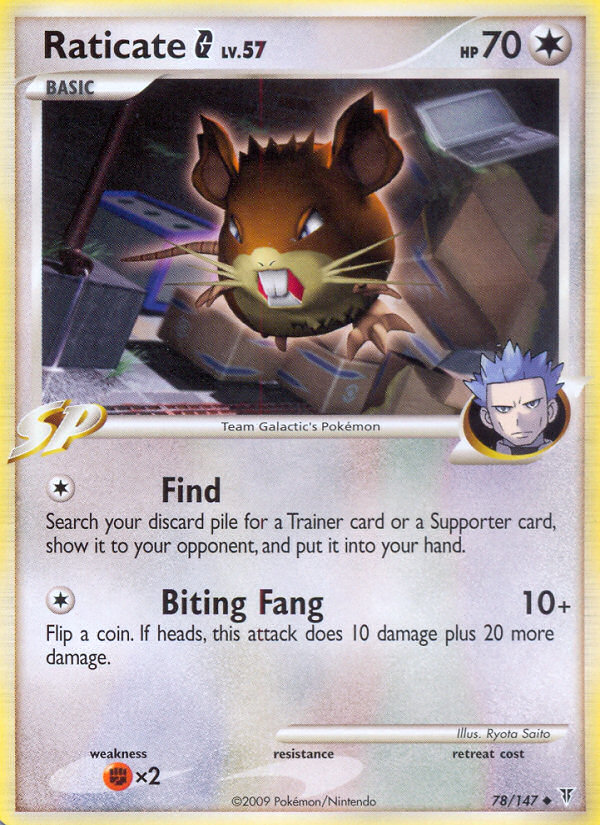 Pokemon | Raticate G (78/147) [Platinum: Supreme Victors] | The Nerd Merchant