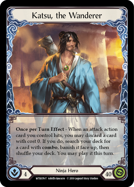 Flesh and Blood TCG | Katsu, the Wanderer // Romping Club [WTR076-T // WTR003-T] (Welcome to Rathe)  Alpha Print Normal | The Nerd Merchant