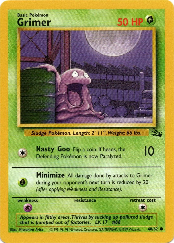 Pokemon | Grimer (48/62) [Fossil Unlimited] | The Nerd Merchant