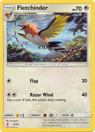 Pokemon | Fletchinder (13/30) [Sun & Moon: Trainer Kit - Lycanroc] | The Nerd Merchant