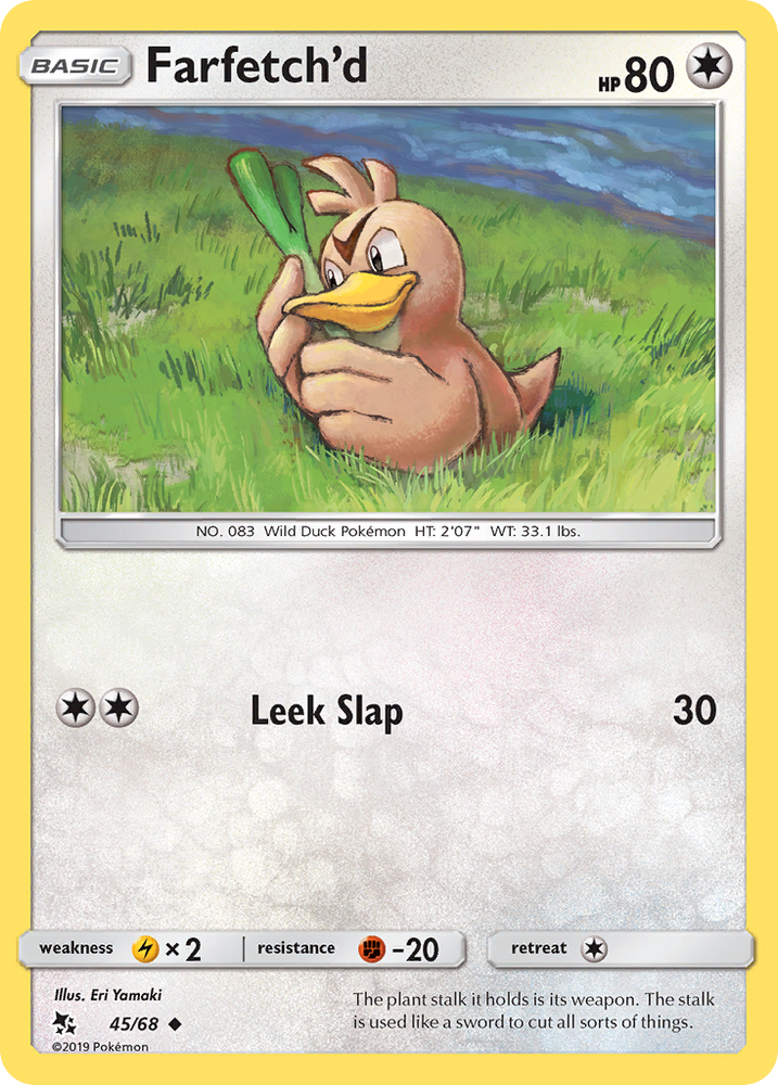 Pokemon | Farfetch'd (45/68) [Sun & Moon: Hidden Fates] | The Nerd Merchant