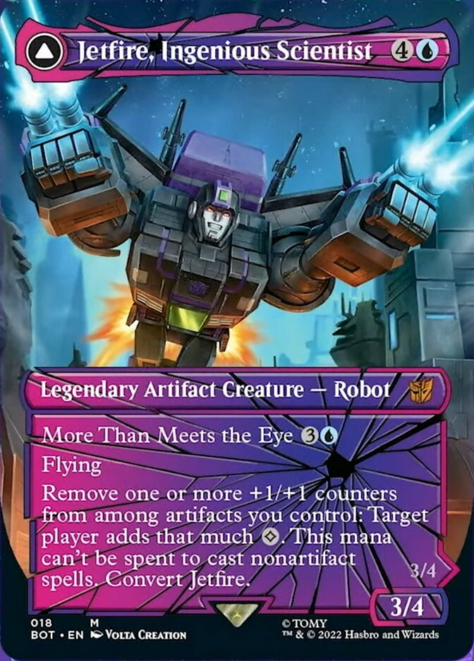 Magic | Jetfire, Ingenious Scientist // Jetfire, Air Guardian (Shattered Glass) [Transformers] | The Nerd Merchant