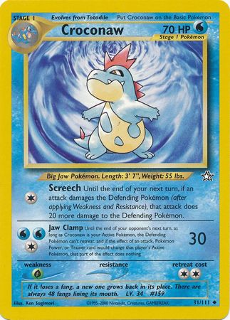 Pokemon | Croconaw (31/111) [Neo Genesis Unlimited] | The Nerd Merchant