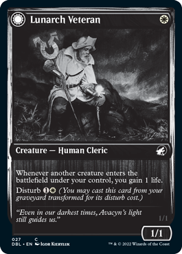 Magic | Lunarch Veteran // Luminous Phantom [Innistrad: Double Feature] | The Nerd Merchant
