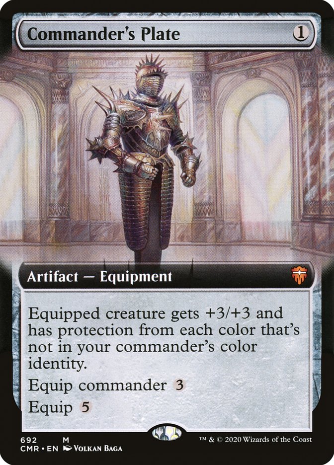 Magic | Commander's Plate (Extended Art) [Commander Legends] | The Nerd Merchant