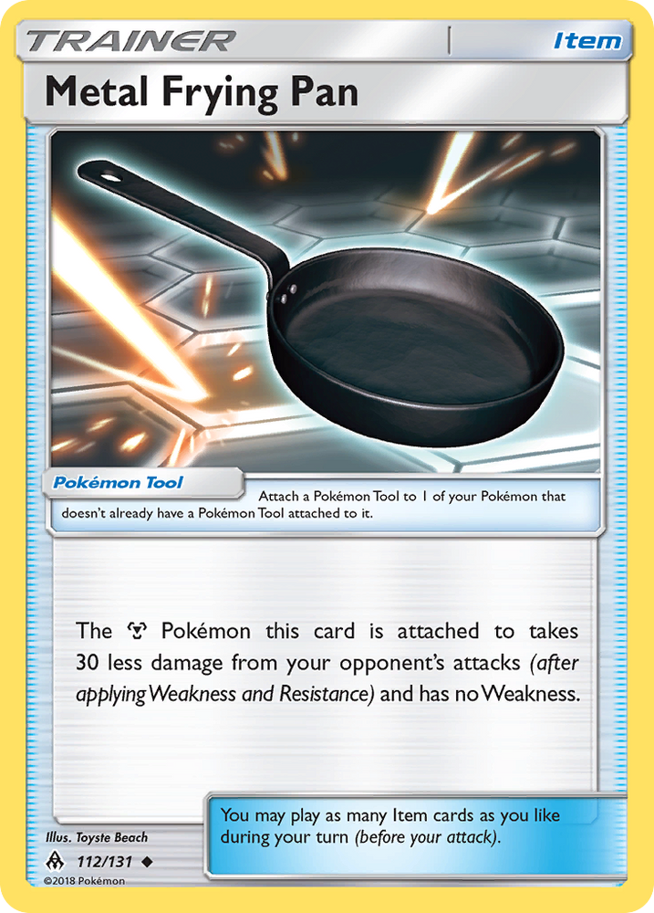 Pokemon | Metal Frying Pan (112/131) [Sun & Moon: Forbidden Light] | The Nerd Merchant