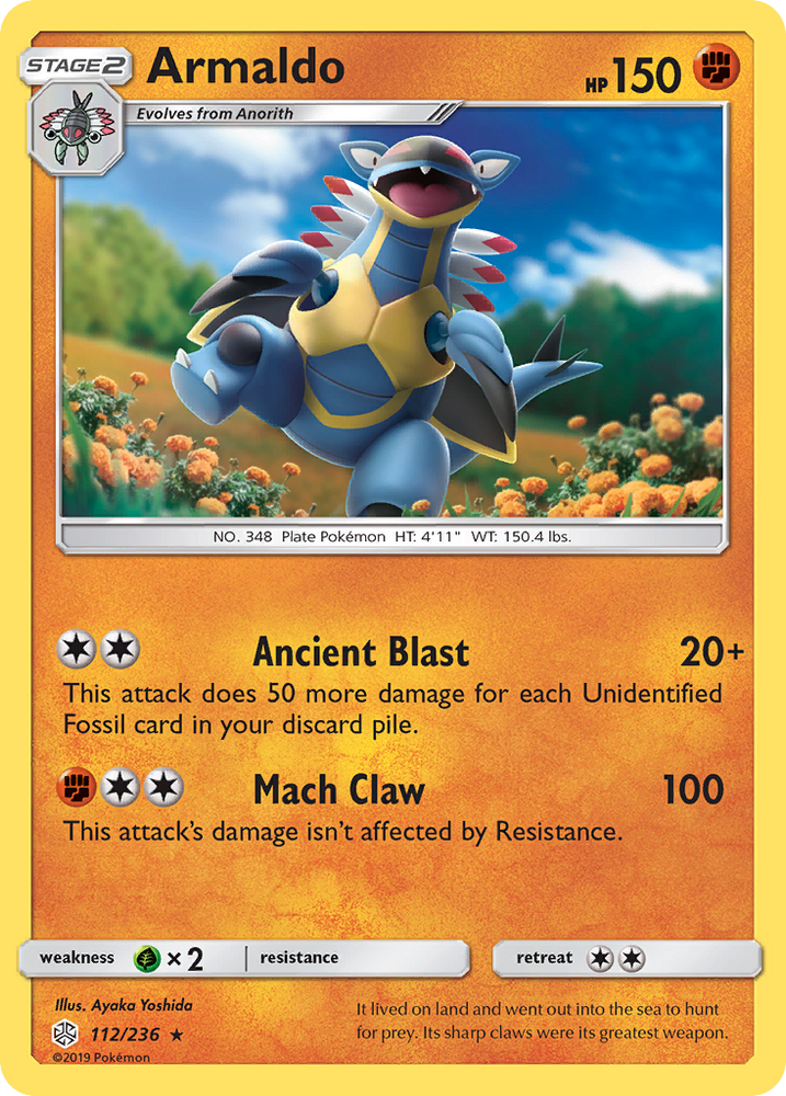 Pokemon| Armaldo (112/236) [Sun & Moon: Cosmic Eclipse] | The Nerd Merchant