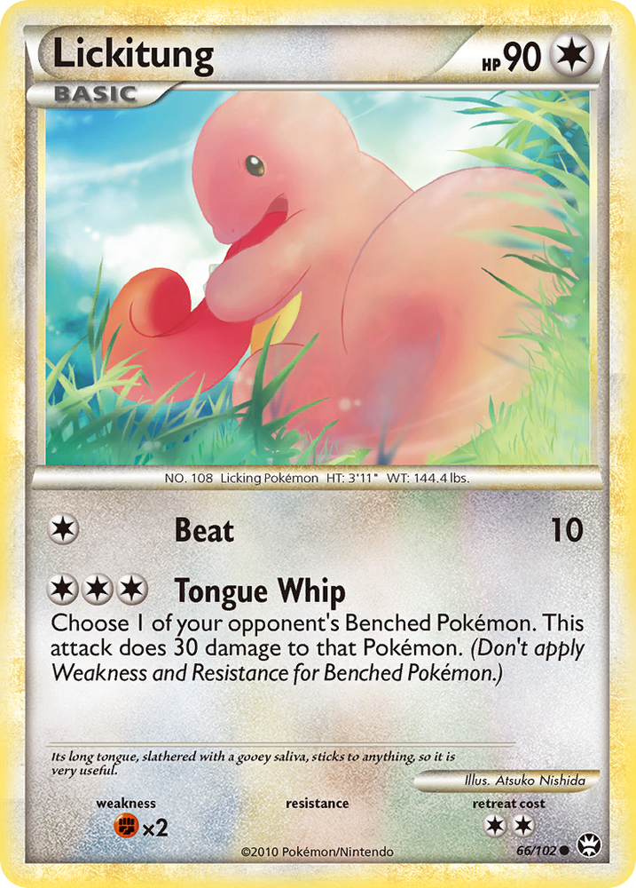 Pokemon | Lickitung (66/102) [HeartGold & SoulSilver: Triumphant] | The Nerd Merchant