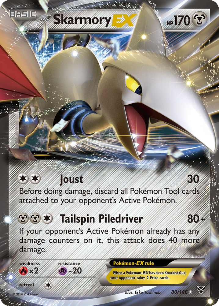 Pokemon | Skarmory EX (80/146) [XY: Base Set] | The Nerd Merchant