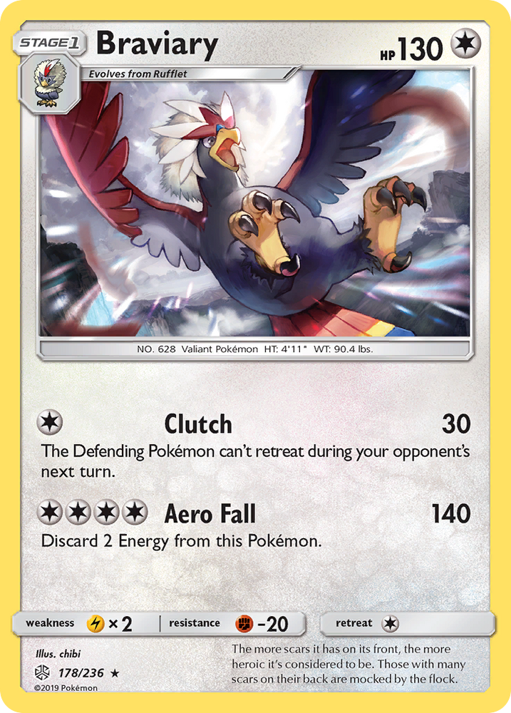 Pokemon| Braviary (178/236) [Sun & Moon: Cosmic Eclipse] | The Nerd Merchant