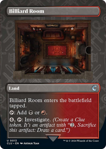 Magic | Billiard Room (Borderless) [Ravnica: Clue Edition] | The Nerd Merchant
