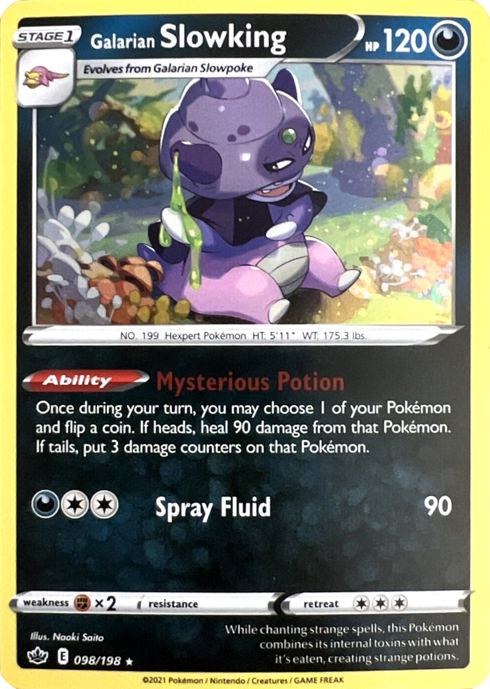 Pokemon | Galarian Slowking (098/198) (Cosmos Holo) [Sword & Shield: Chilling Reign] | The Nerd Merchant